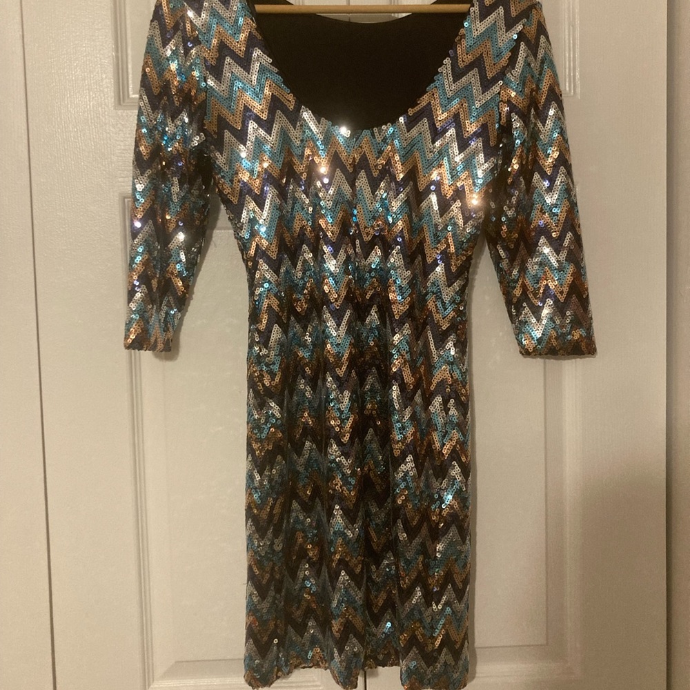 Sequined Mini Dress